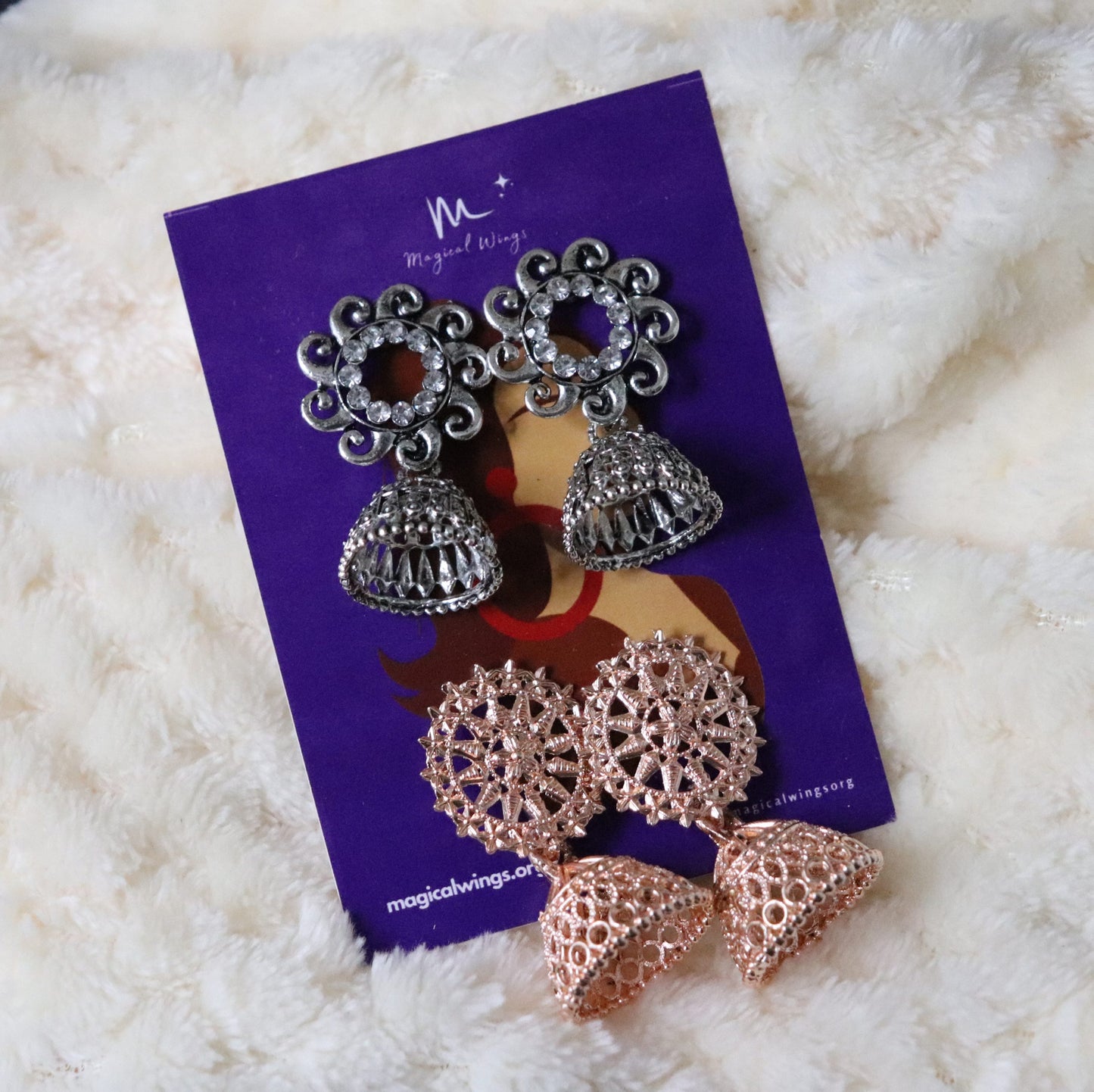 Combo Floral Rosy Earrings