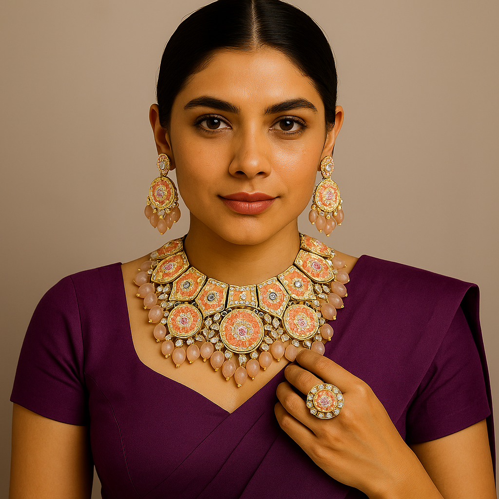 Meenakari Jewellery Set