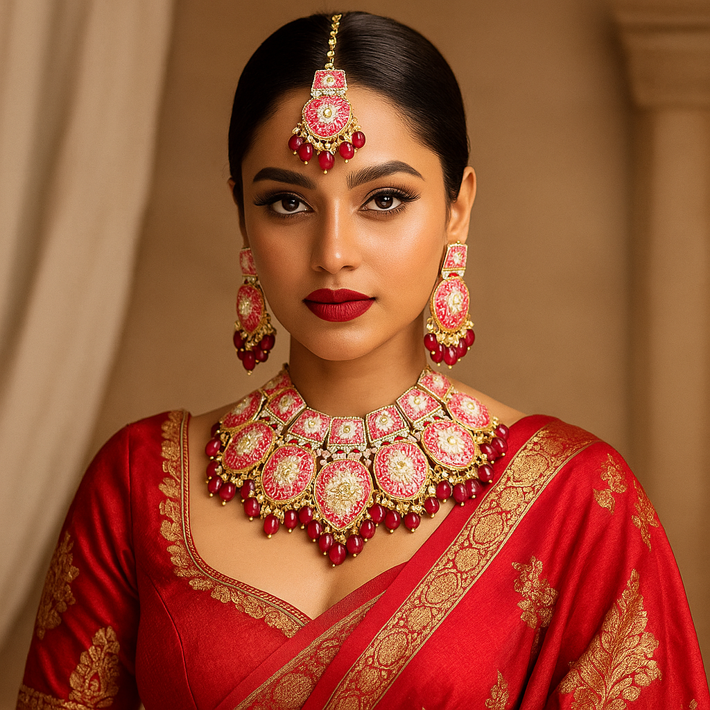 Berry Fushion Meenakari Set