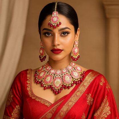 Berry Fushion Meenakari Set