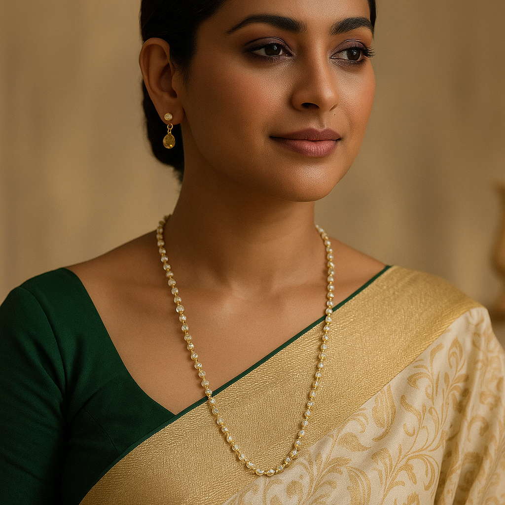 Minimal traditional jewellery set