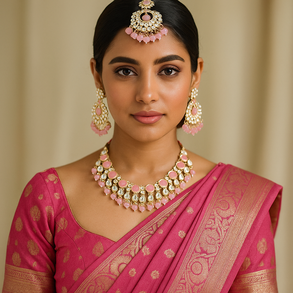 Coral Monalisa Choker Set