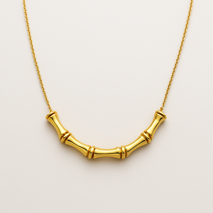 18k Bamboo Pendant