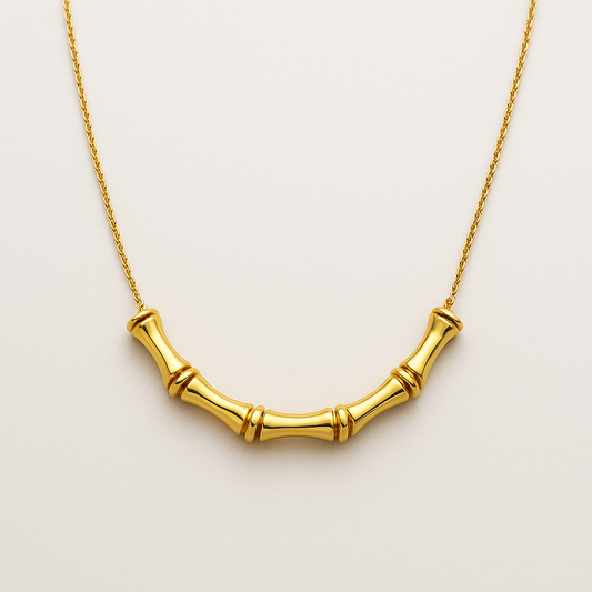 18k Bamboo Pendant