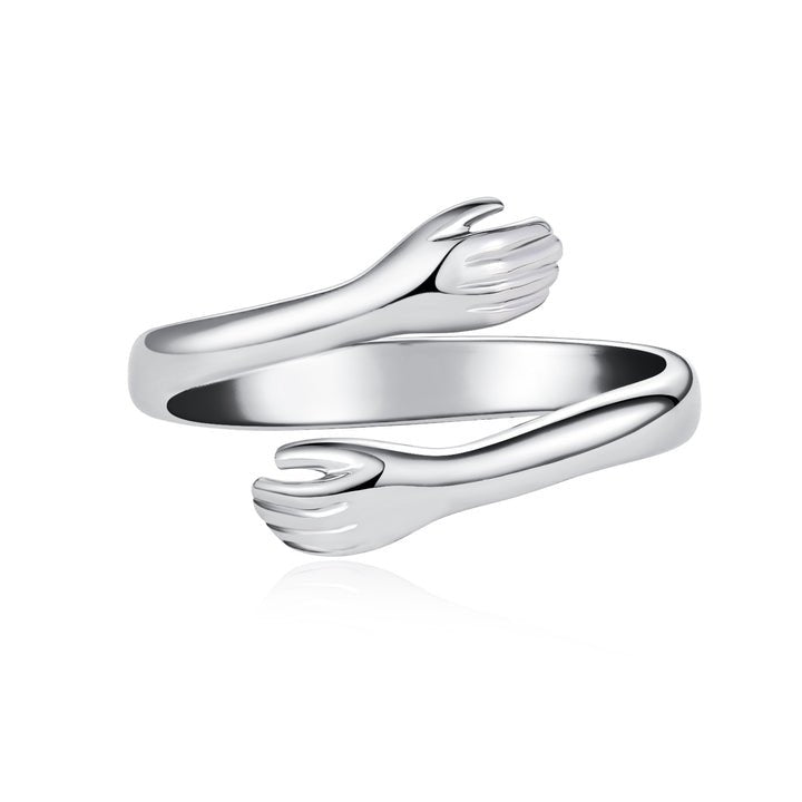 Tight Hug Silver Ring