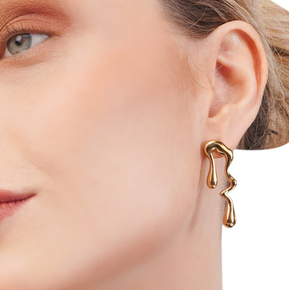 Golden Glamour Gift Hamper – Gold-Plated Earrings, Necklace & Bracelet