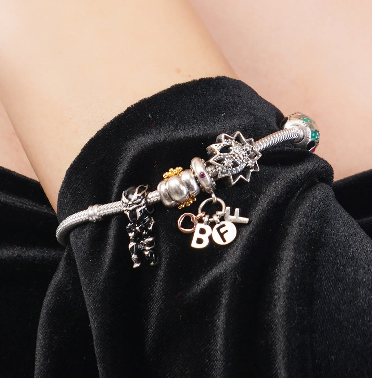 Pure Silver Pandora BFF Charmy Bracelet