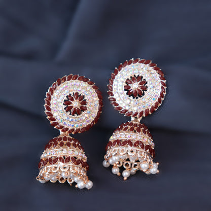 Wine Shinny Jhumka