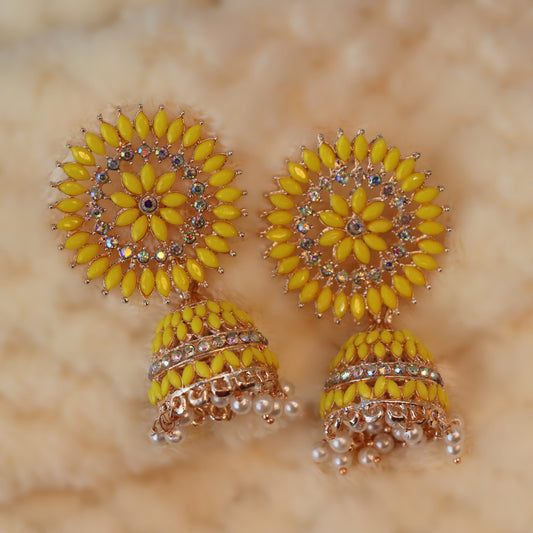 Yellowish Shinny Jhumka