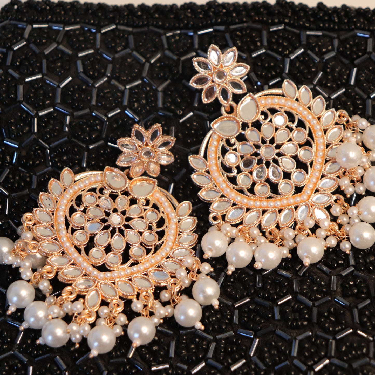 Kundan Chandbali Earrings