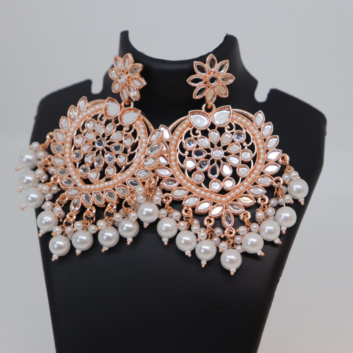 Kundan Chandbali Earrings