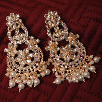 Crystal Chandbali Earrings