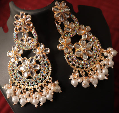 Crystal Chandbali Earrings