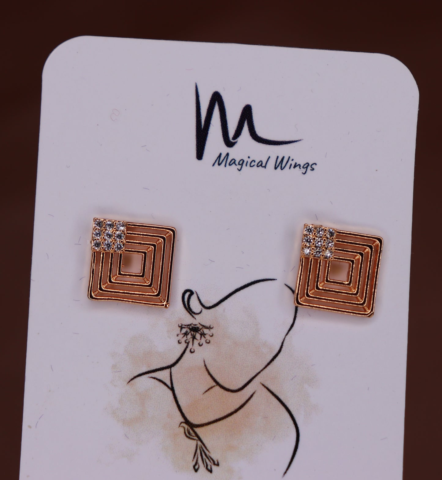 Ethnic Stud Earrings by Magical Wings