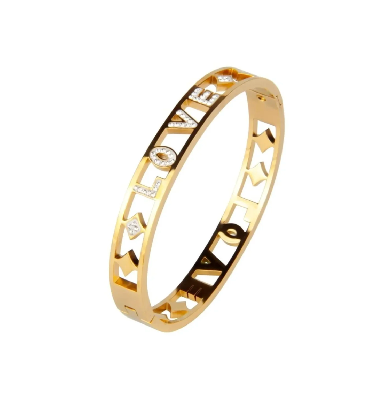 18K gold plated Love bangle bracelet