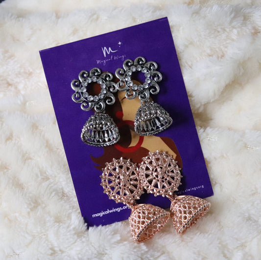 Combo Floral Rosy Earrings