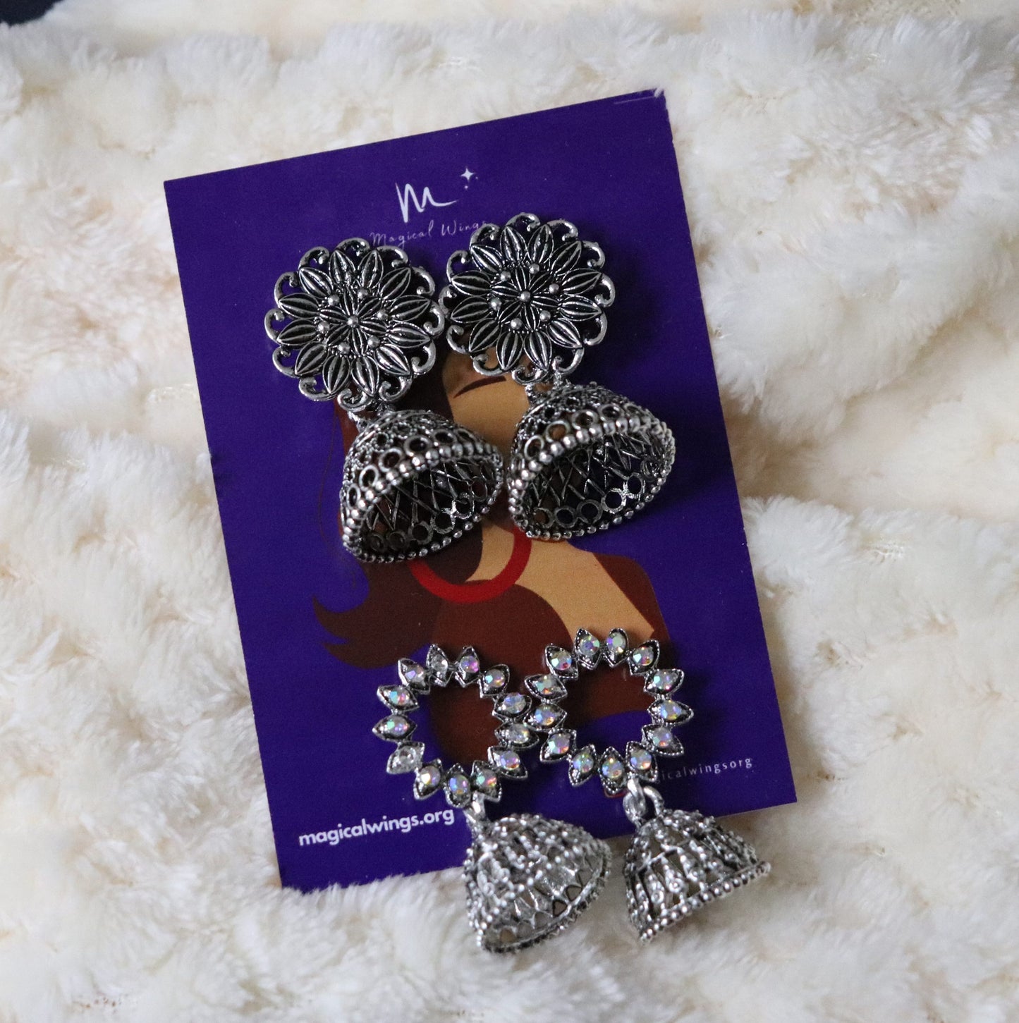 Combo Flower Star Earrings