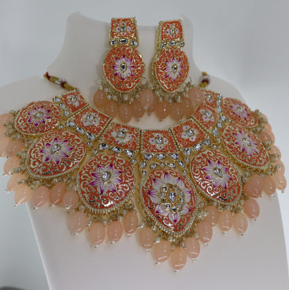 Meenakari jewellery set